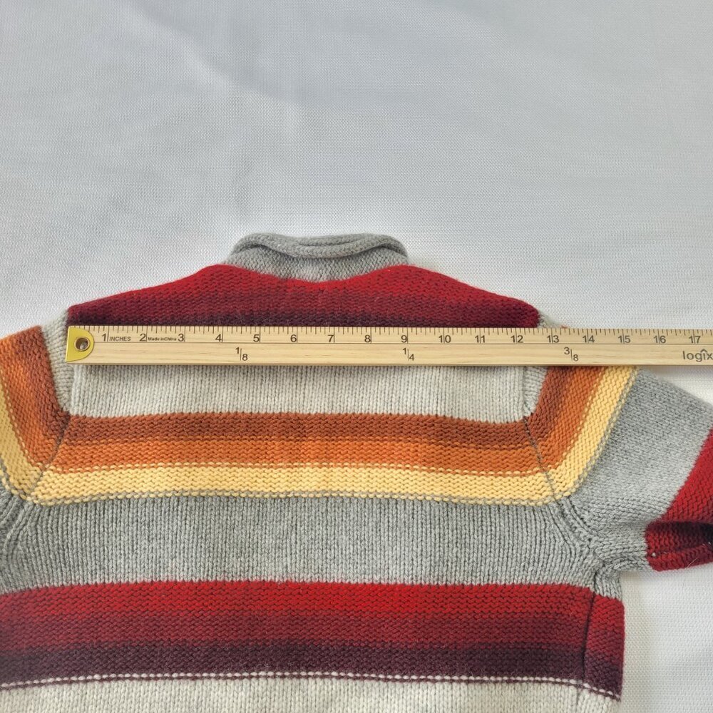 Vince 100% cashmere warm striped open front cardigan sweater size S - Picture 8 of 10